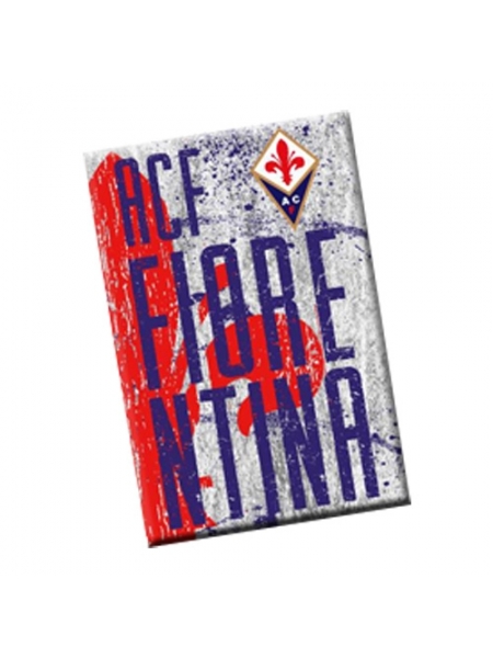 Magnete in metallo grigio e rosso ACF FIORENTINA